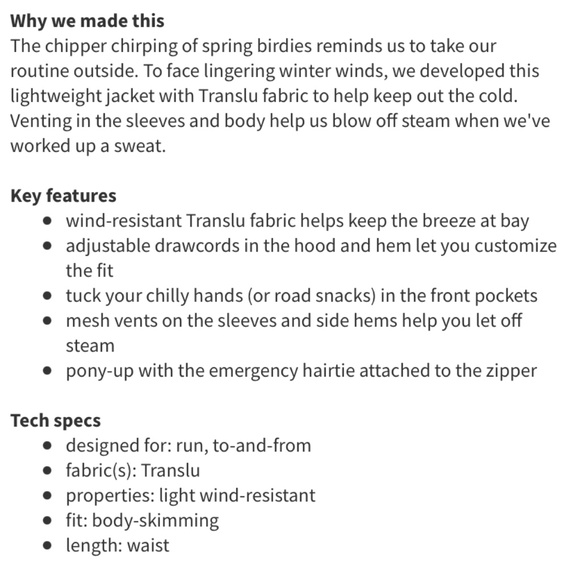 Lululemon Transparent Green Running Jacket with Hood Size 8 - Picture 9 of 15